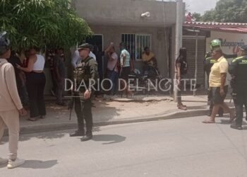 A disparos acribillan un hombre en el barrio Cooperativo de Riohacha