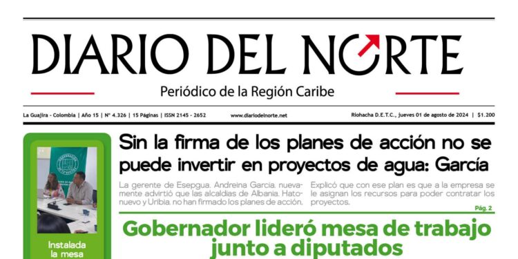 Esta es la edición del jueves 01 de agosto de 2024