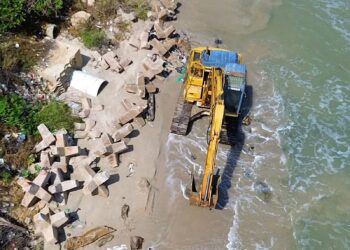 Gobernación de La Guajira inició las obras de mitigación de la erosión costera en Riohacha
