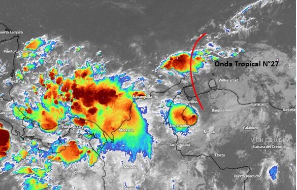 Paso de la onda tropical 27 por el mar Caribe provocará lluvias y tormentas eléctricas en La Guajira
