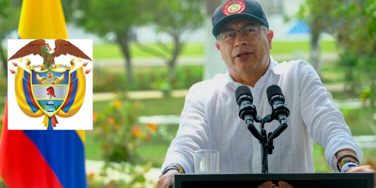 Presidente Petro propone cambios en el escudo de Colombia: “es fantasmagórico”