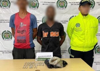 La SIJIN en Riohacha capturó en flagrancia a dos hombres dedicados a la venta de estupefacientes