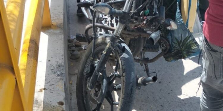Dos personas lesionadas del primer accidente de tránsito en el nuevo puente de El Riito en Riohacha