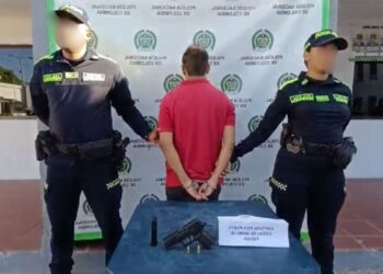 Capturan a un sujeto portando una pistola sin documentos en el barrio San Martín de Maicao