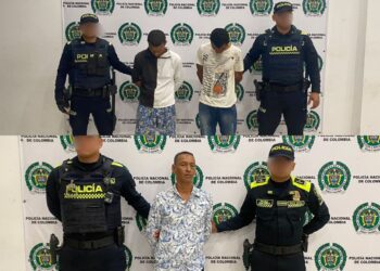 Capturan a tres personas por causar daños a bien ajeno en la ciudad de Riohacha