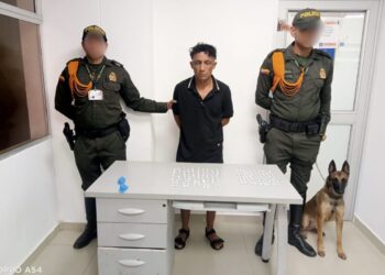 En el mercado viejo de Riohacha, capturan a una persona con 159 papeletas de clorhidrato de cocaína