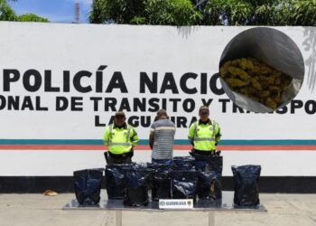 Capturan a un hombre que transportaba 4,5 kilos de marihuana en la terminal de transporte de Riohacha