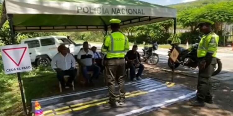 Policía realiza Acciones de control y prevención vial en el departamento de La Guajira
