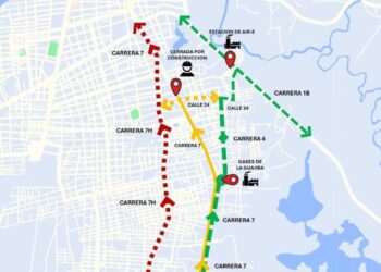 Cierre víal en Riohacha por obras de acueducto en la calle 23 con 7
