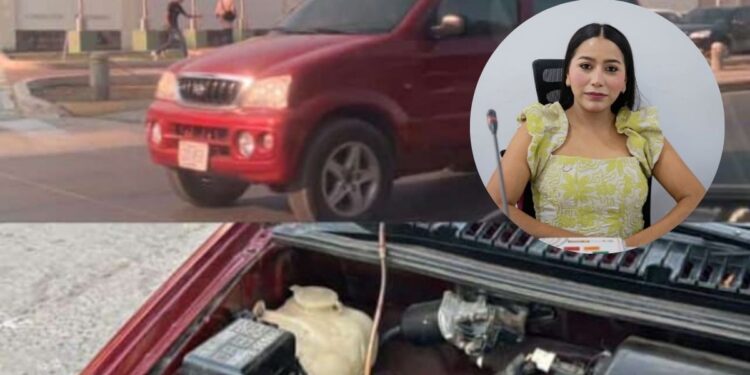 Hurtan Camioneta de una concejal de Riohacha, cuando se encontraba en Distracción