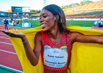 Karen Palomeque ganó oro y rompió el récord mundial en los 100 metros planos