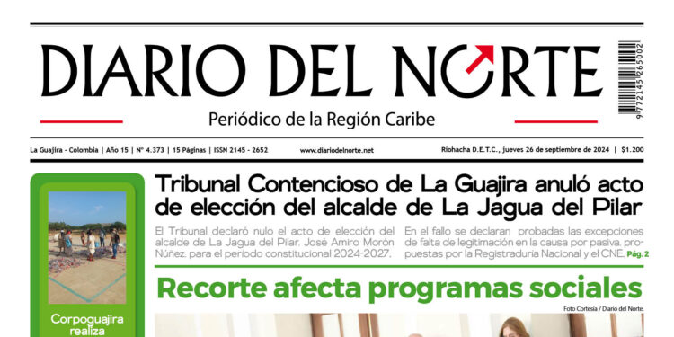 Esta es la edición del jueves 26 de septiembre de 2024