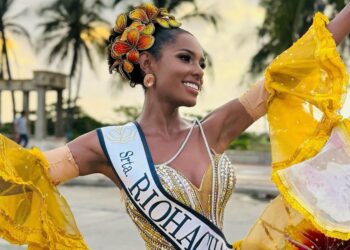 Olga María Álvarez, primera Señorita Riohacha en el Reinado Nacional de Belleza