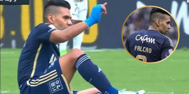 Radamel Falcao sufre nueva lesión durante el partido Millonarios vs Once Caldas