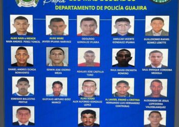 Departamento de Policía La Guajira: imagen falsa de cartel de los más buscados difundidos en redes social
