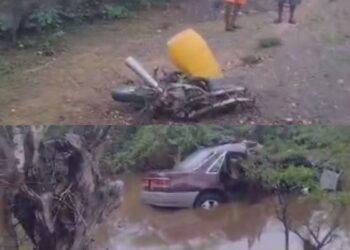 Automóvil habría invadido el carril contrario colisionado con la moto que deja dos muertos en la vía Riohacha – Maicao