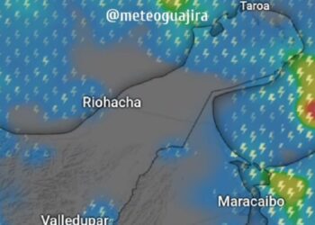 Probabilidad de lluvia para este jueves en el departamento de La Guajira