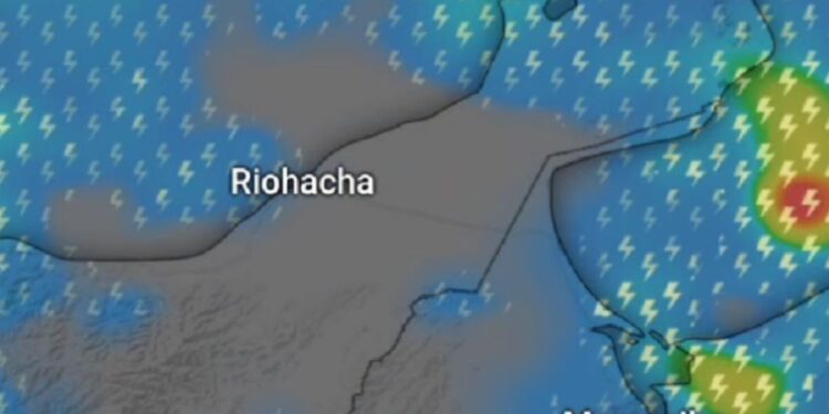 Probabilidad de lluvia para este jueves en el departamento de La Guajira