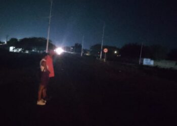 Desolado y oscuro se encuentra el tramo entre la salida de Maicao a Paraguachón