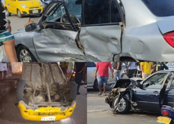 Tres accidentes de tránsito se registraron la madrugada de este domingo en Riohacha