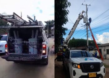 Air-e realizó el cambio de transformador del Barrio El Carmen de Fonseca