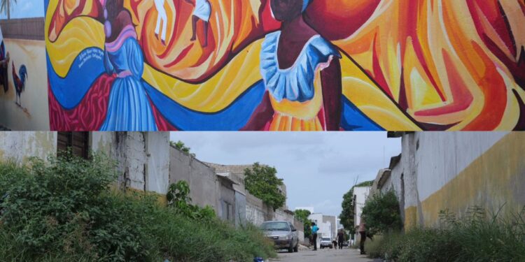 La calle 8 entre carreras 2 y 3 de Riohacha: de un callejón desolado a una zona artística y cultural