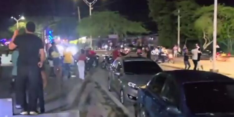 Alteración de orden público la madrugada del domingo en la Avenida Circunvalar de Riohacha