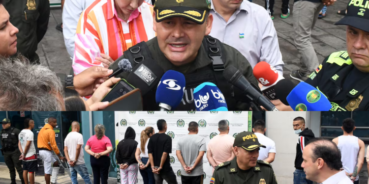 Policía Nacional capturó a 190 personas en Colombia por secuestro y extorsión
