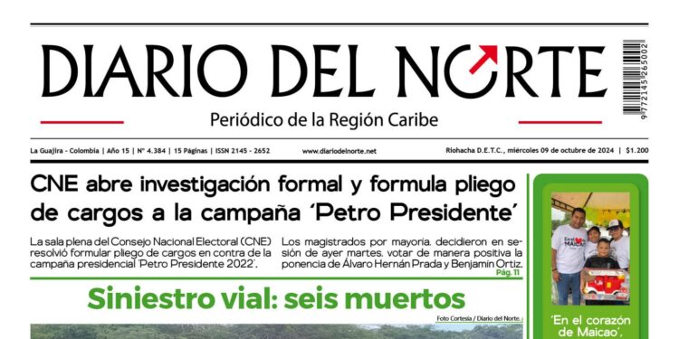 Esta es la edición del miércoles 09 de octubre de 2024