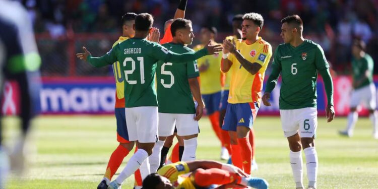 Colombia cayó ante Bolivia en El Alto y perdió el invicto que traía en las Eliminatorias