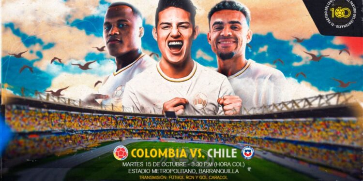 ¡Hoy juega Colombia! La tricolor se enfrenta ante Chile en Barranquilla por las Eliminatorias al Mundial 2026