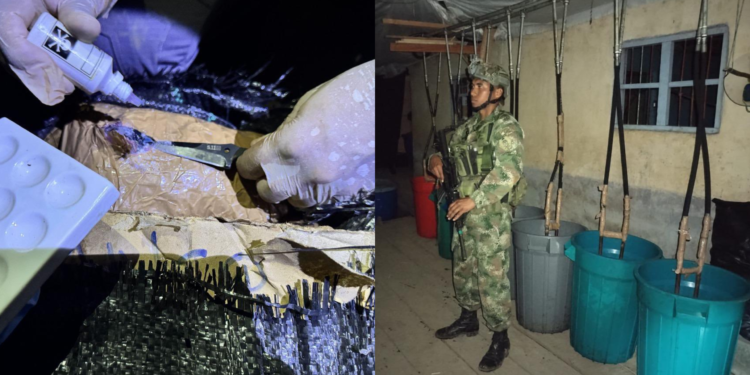 Ejército Nacional destruyó laboratorio con más de 2,5 toneladas de cocaína en Nariño