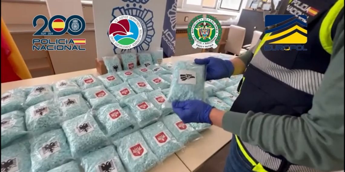 Incautan en España 250.000 pastillas de droga sintética procedentes de Colombia