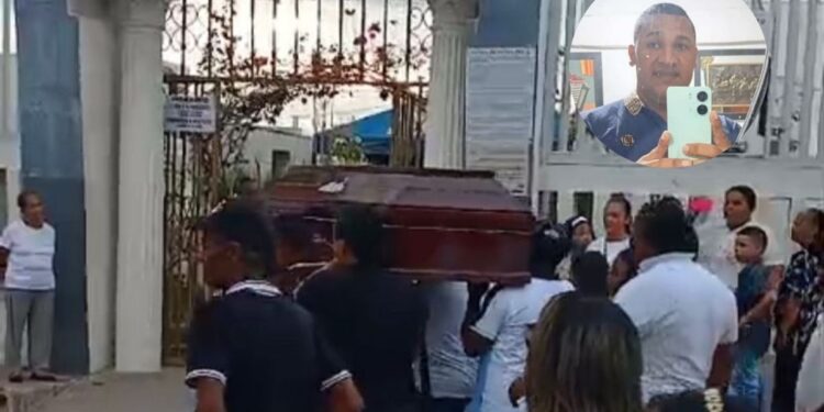 Familiares y amigos dieron el último adiós al hombre asesinado en la avenida Circunvalar de Riohacha