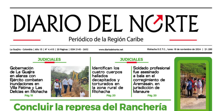 Esta es la edición del lunes 18 de noviembre de 2024