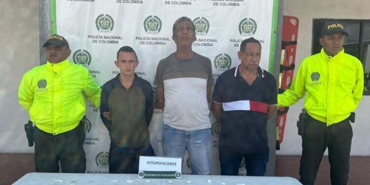 Capturan a tres presuntos expendedores de estupefacientes en Maicao