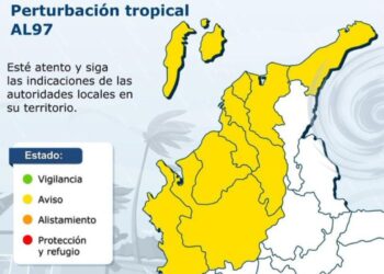 El Ideam alerta por el aumento de 80% probabilidad de la formación ciclónica