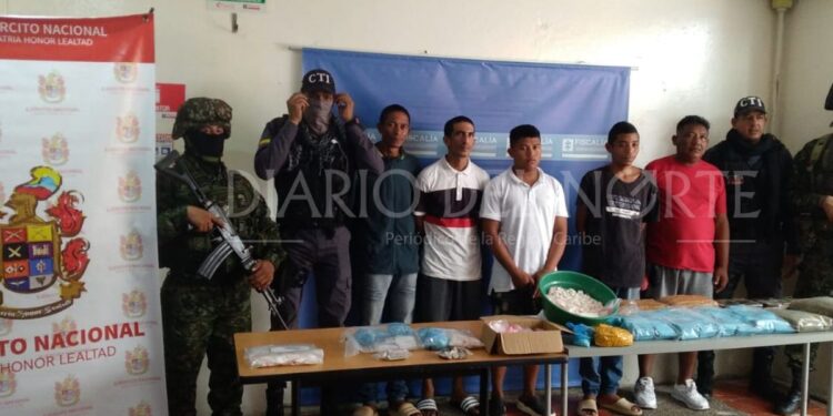 Cinco personas detenidas por procesar estupefacientes para la comercialización en Riohacha