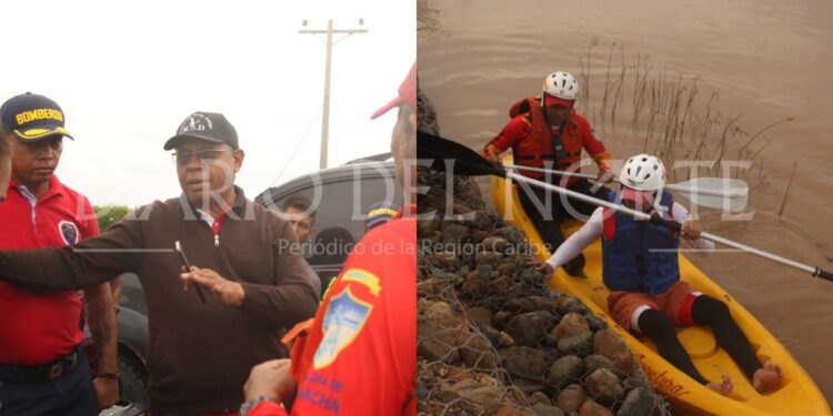 Unidades de socorro cumplen dos días de búsqueda del joven desaparecido en el río Ranchería en Pancho