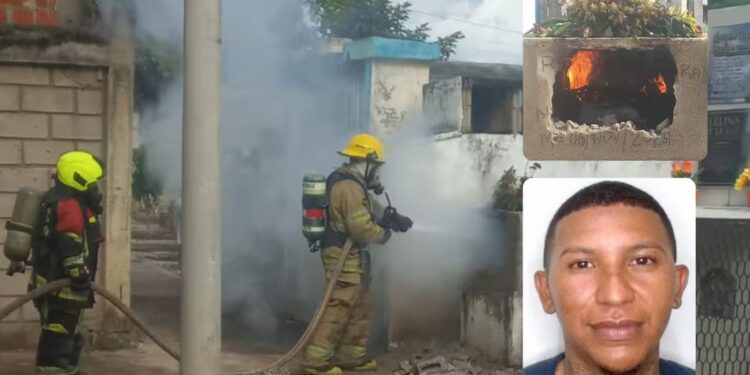 Incineran la bóveda del presunto asesino de la joven de Súper Giro en Bosconia
