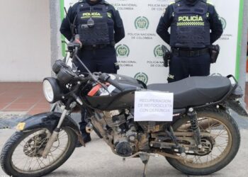 Recuperan una motocicleta que fue reportada como hurtada en el municipio de Maicao