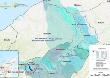 Presa El Cercado mantiene control a caudales del río Ranchería, pero se continúa en alerta
