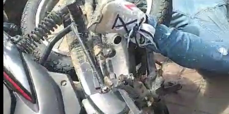 Dos jóvenes resultaron heridos en un accidente de tránsito la tarde del domingo en Riohacha