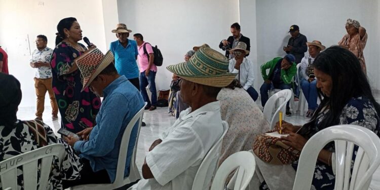 Más de 100 autoridades wayuú presentes en la mesa de dialogo del PAIP y socialización del MESEPP en Riohacha