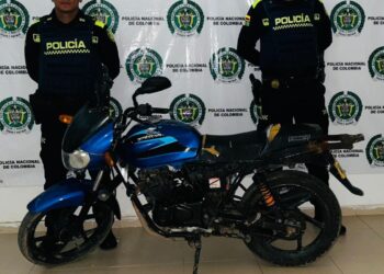 Se recupera una motocicleta como hurtada en el municipio de Barrancas