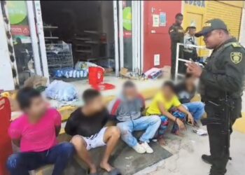 Cinco personas fueron capturadas por saqueo a supermercado y alteración del orden público en Palomino, Dibulla