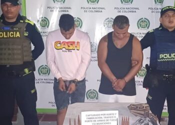 Capturados en Maicao portando un revólver, 19 cartuchos para fusil y dos llaves maestras