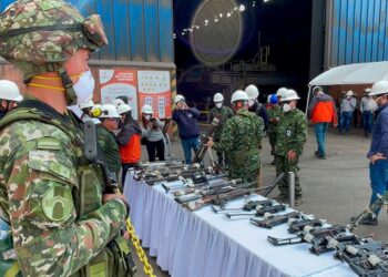 Fundidas 23.500 armas de fuego decomisadas a grupos armados