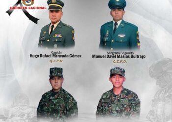 Cuatro militares muertos al caer de un helicóptero en zona montañosa de Antioquia