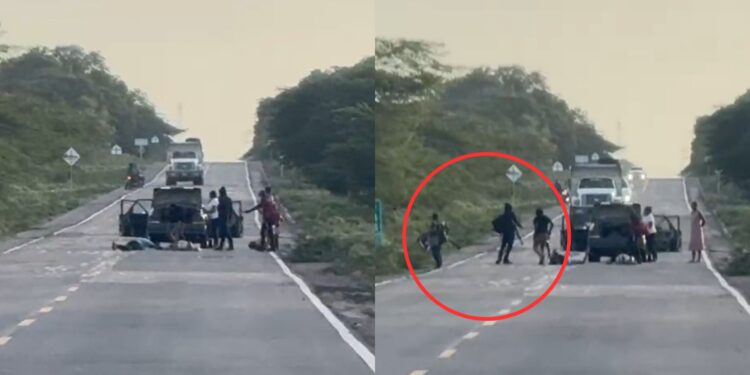 Cuatro sujetos armados atracaron a varias personas en la carretera Cuatro Vías – Albania